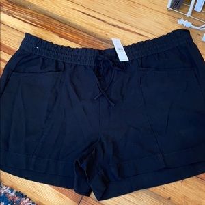 Loft black flowy shorts